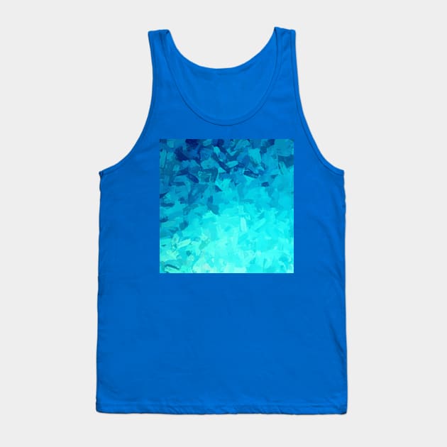 Deep Blue Illumination Abstract Painting Tank Top by nelloryn